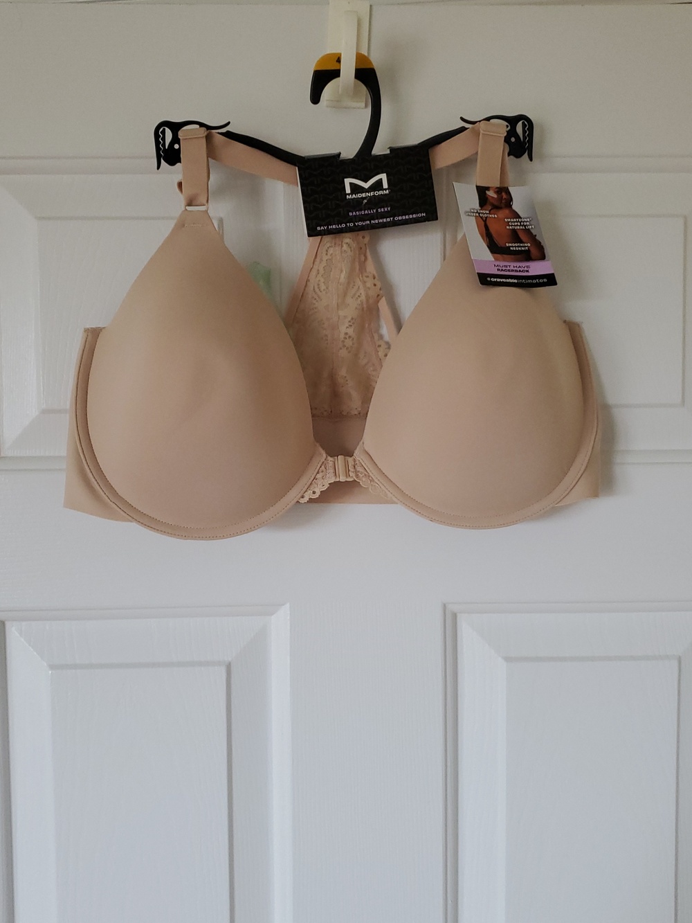 Maidenform 40D Craveable Intimates Nude Front Closure Racerback Bra New